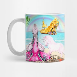 Two Magical Worlds in One. Unicorn and Mermaid Mug